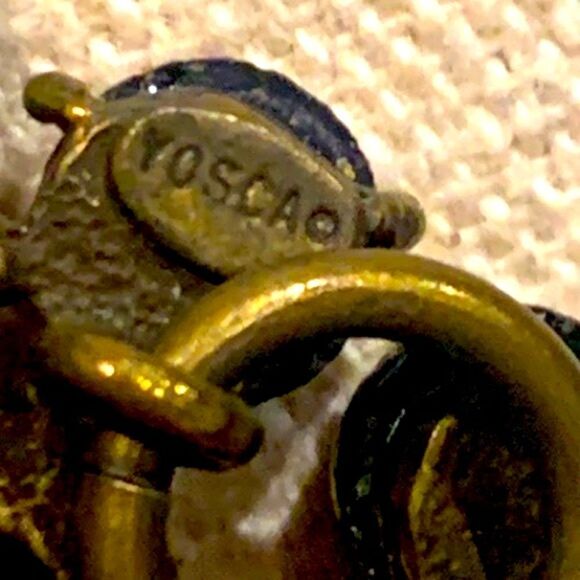 Gerard Yosca Vintage 80s Bib Statement Faux Topaz Crystal Boho 1980s Necklace - Picture 6 of 9